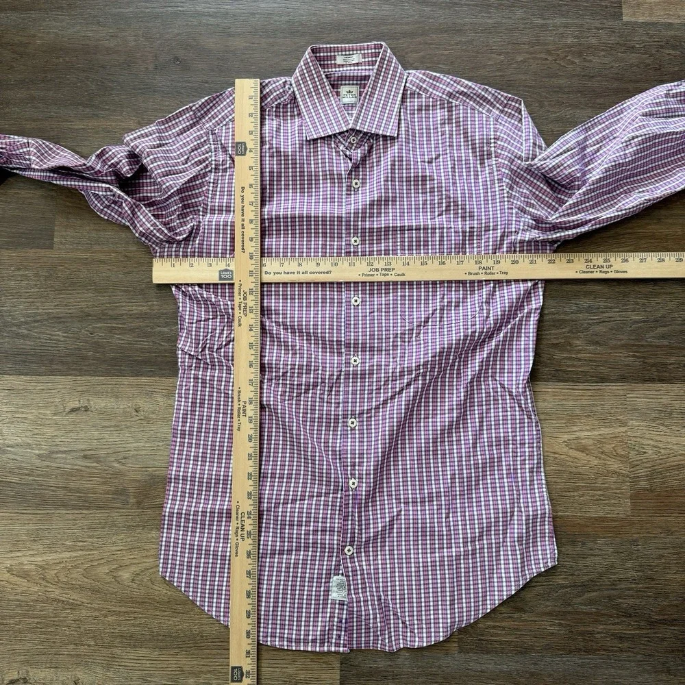 Peter Millar‎ Multicolor Pink Purple Button Up Shirt Mens Sz Medium